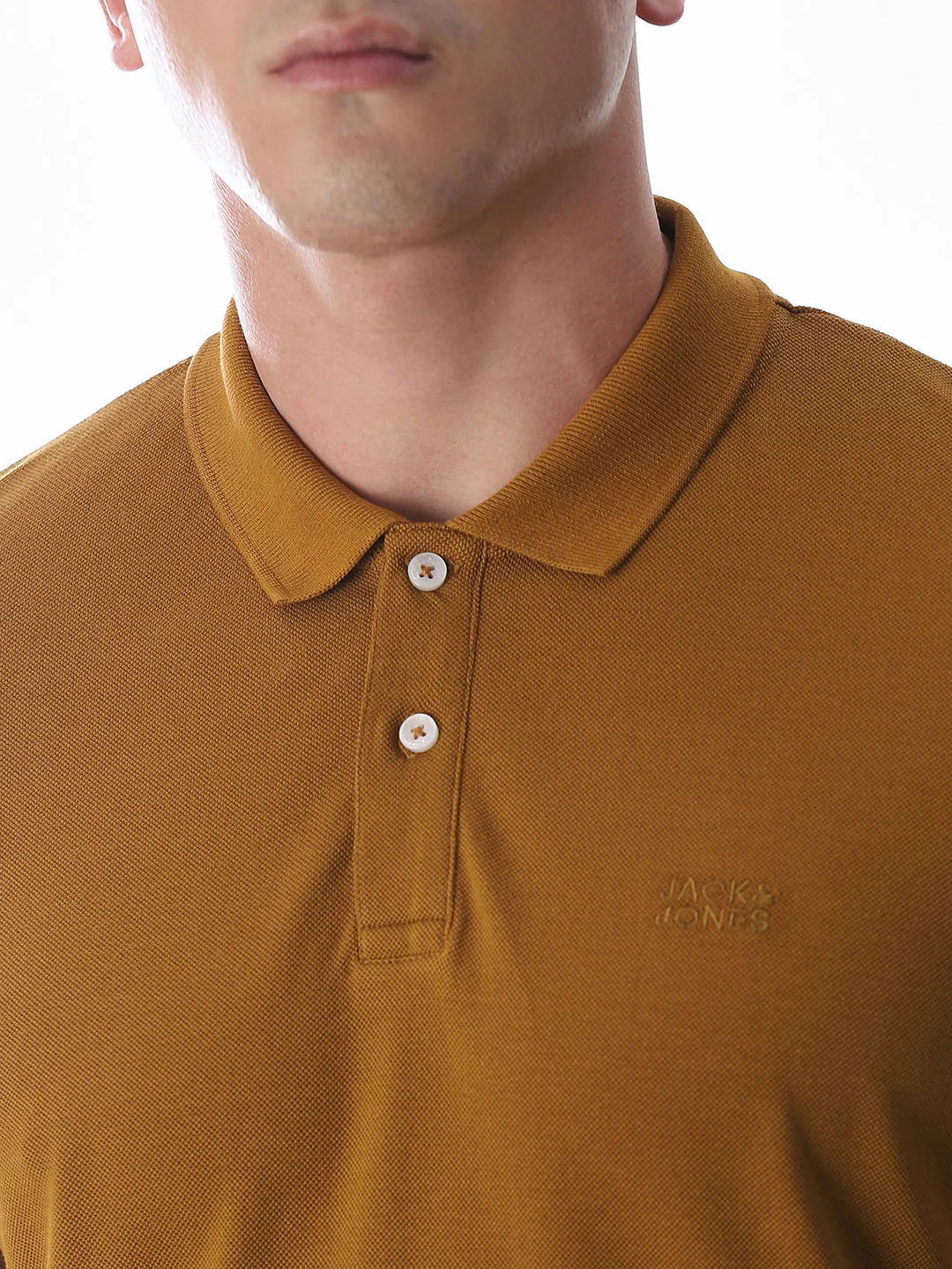 Button Placket Polo - Brown - Image 5