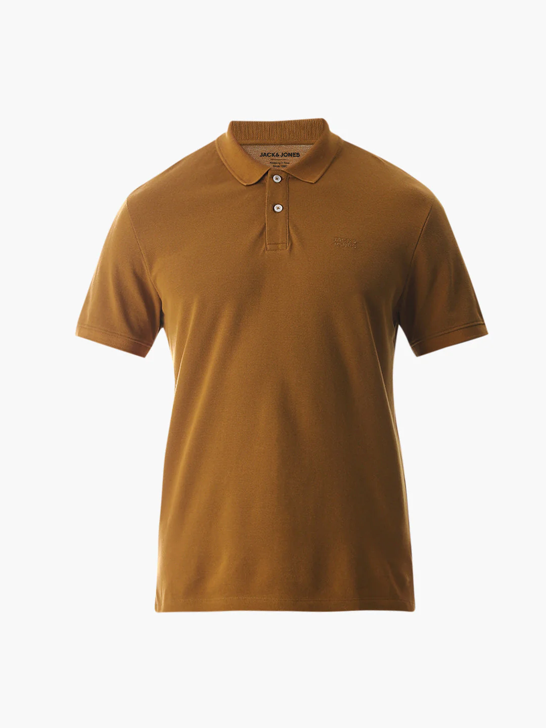 Button Placket Polo - Brown - Image 7