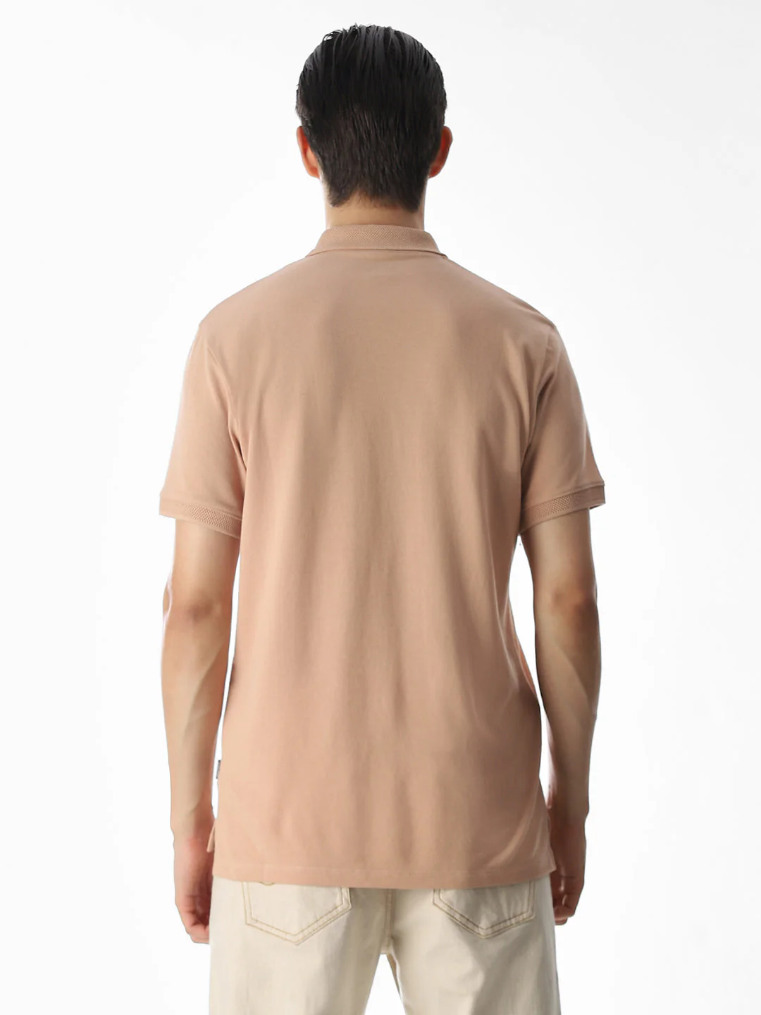 Button Placket Polo - Orange - Image 9