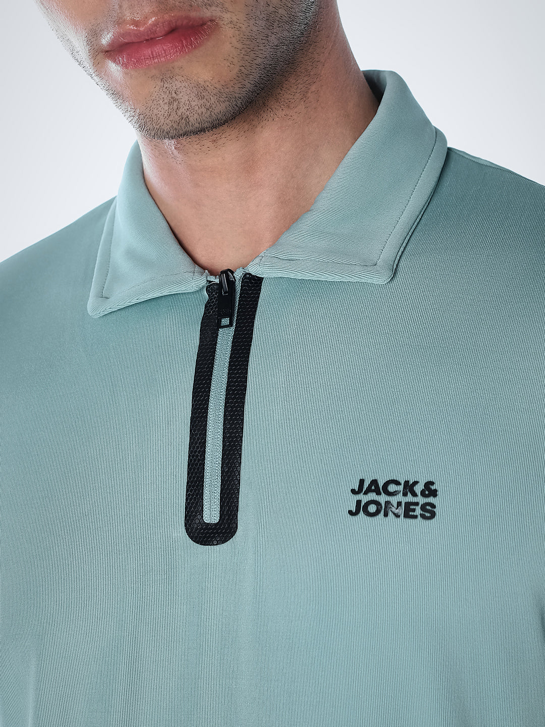 Green Zip-Up Polo - Image 5
