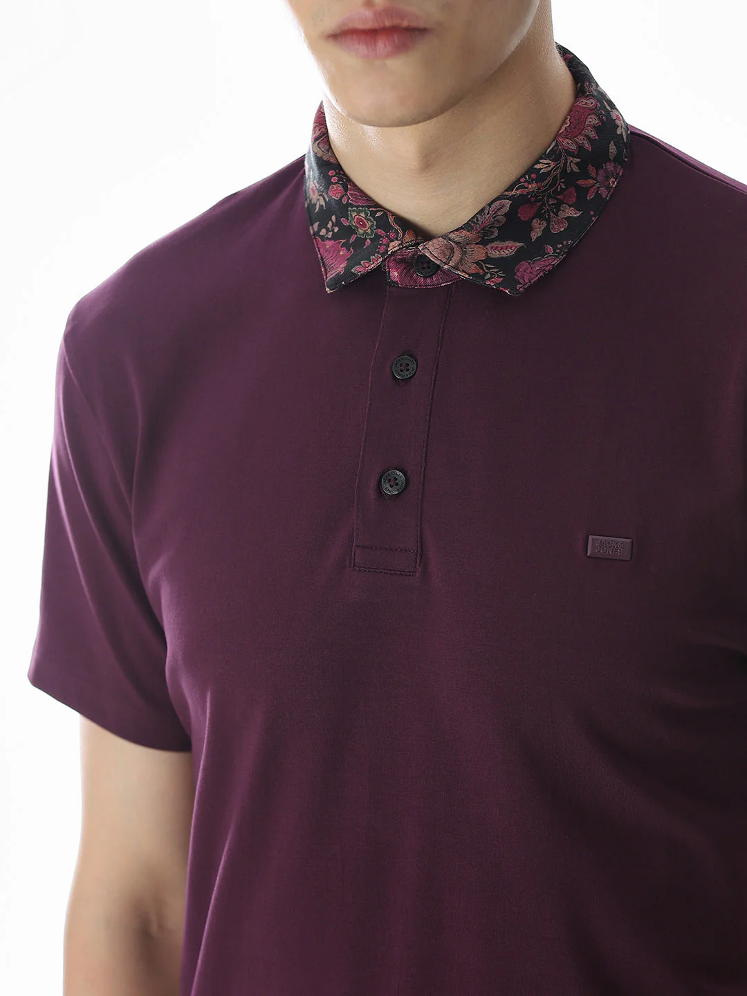 Printed Collar Regular Fit Polo - Image 5