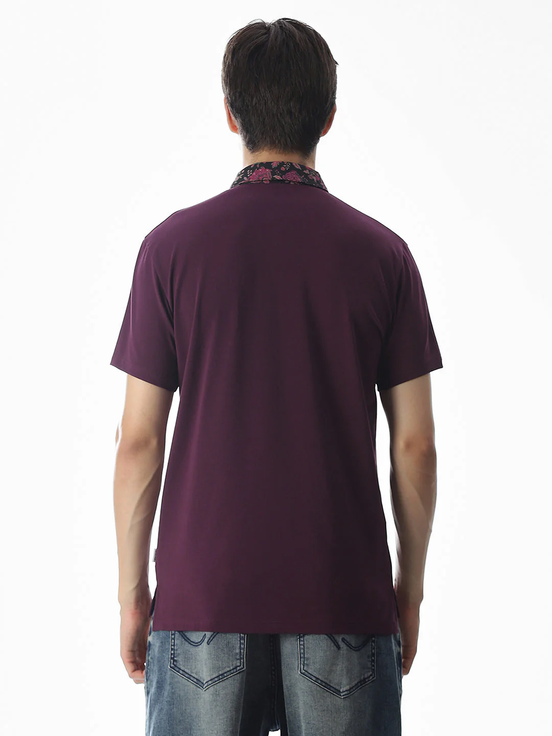 Printed Collar Regular Fit Polo - Image 9