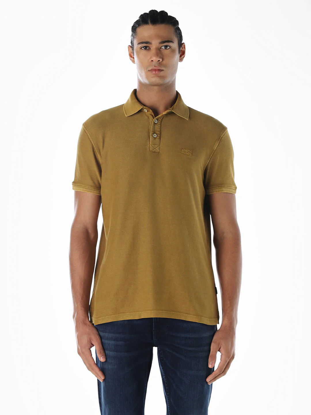 Acid Washed Brown Polo - Image 2