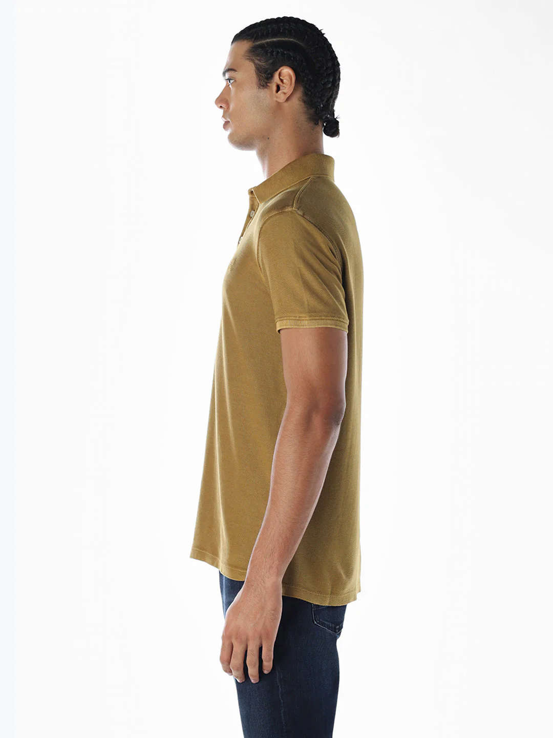 Acid Washed Brown Polo - Image 3