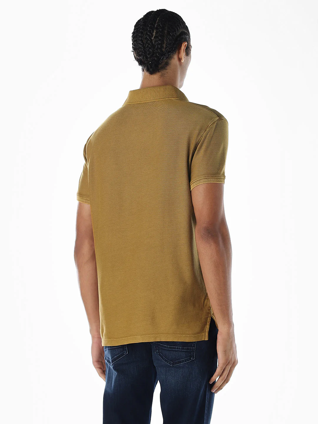 Acid Washed Brown Polo - Image 4