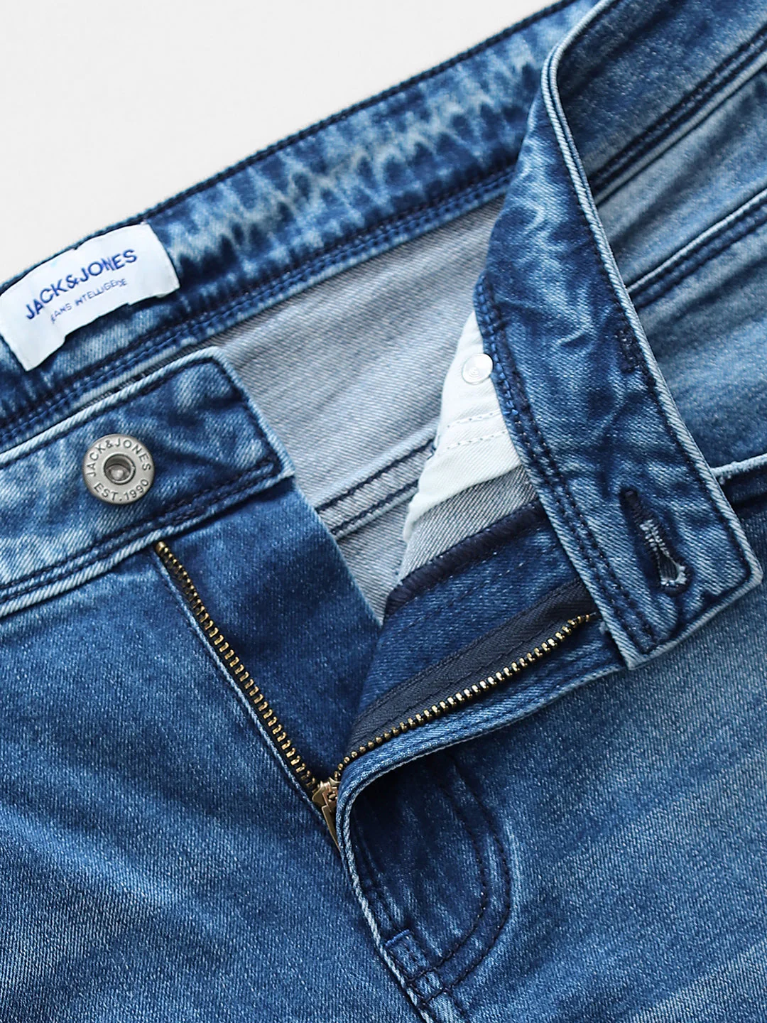 Distressed Glenn Slim Fit Jeans - Blue - Image 5