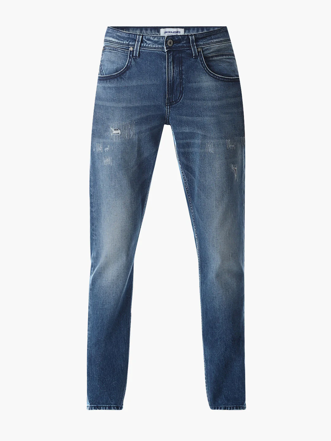 Distressed Glenn Slim Fit Jeans - Blue - Image 7