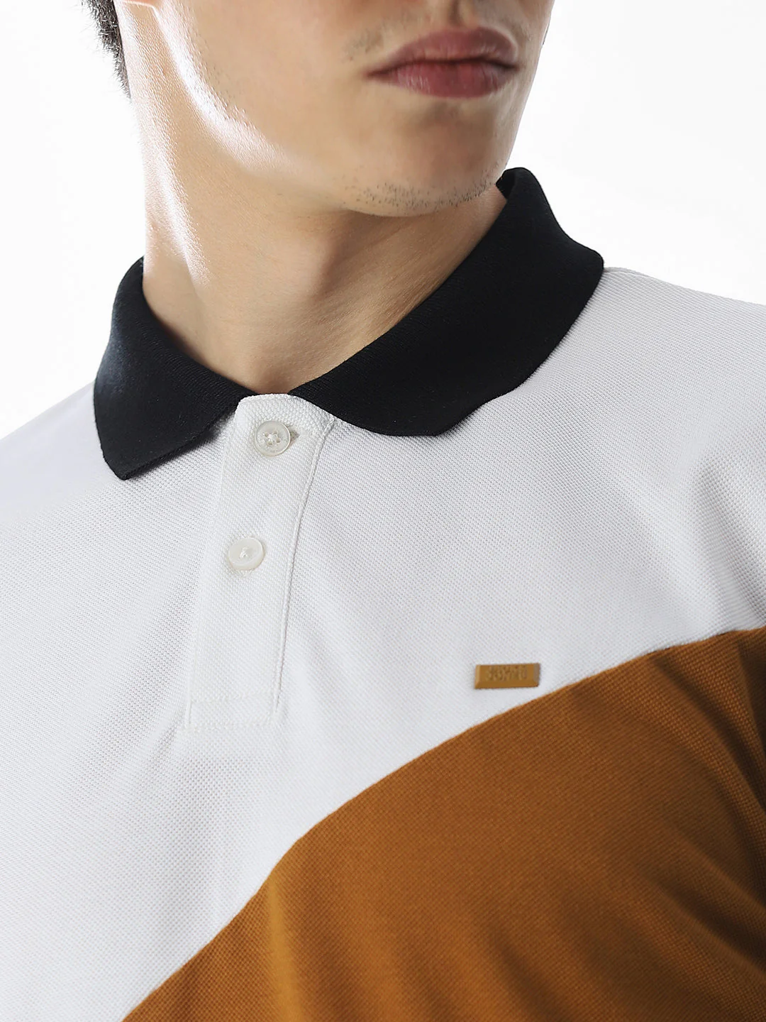 Cut & Sew Colourblocked Polo - Image 5