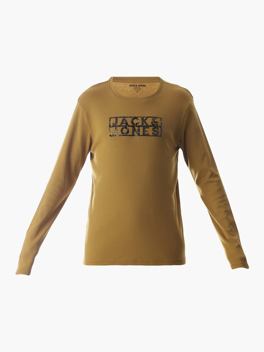 Logo Print Full Sleeves T-shirt - Brown - Image 7
