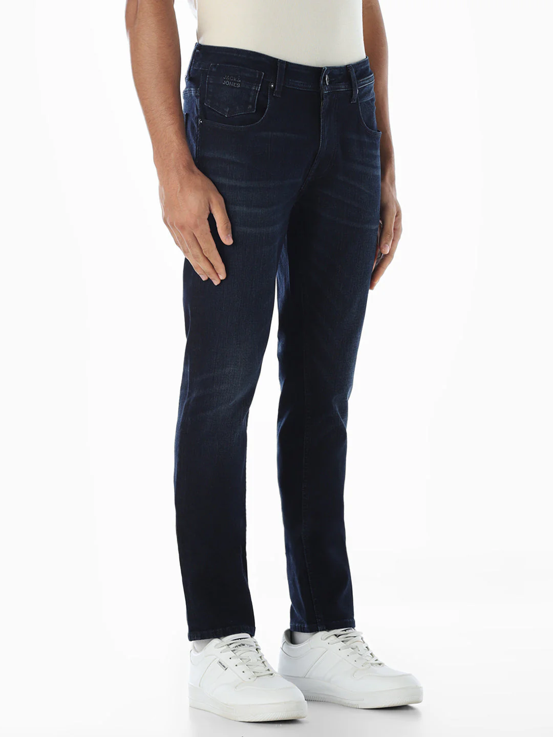 Mildly Washed 5 Pocket Skinny Jeans - Image 2