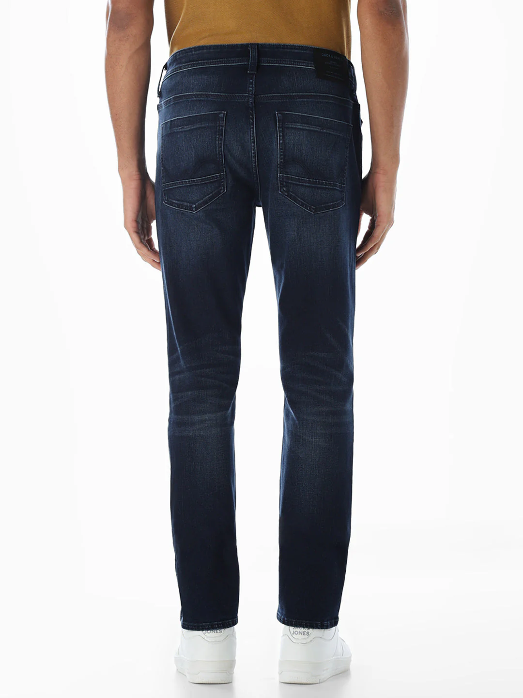 5 Pocket Dark Blue Skinny Jeans - Image 4
