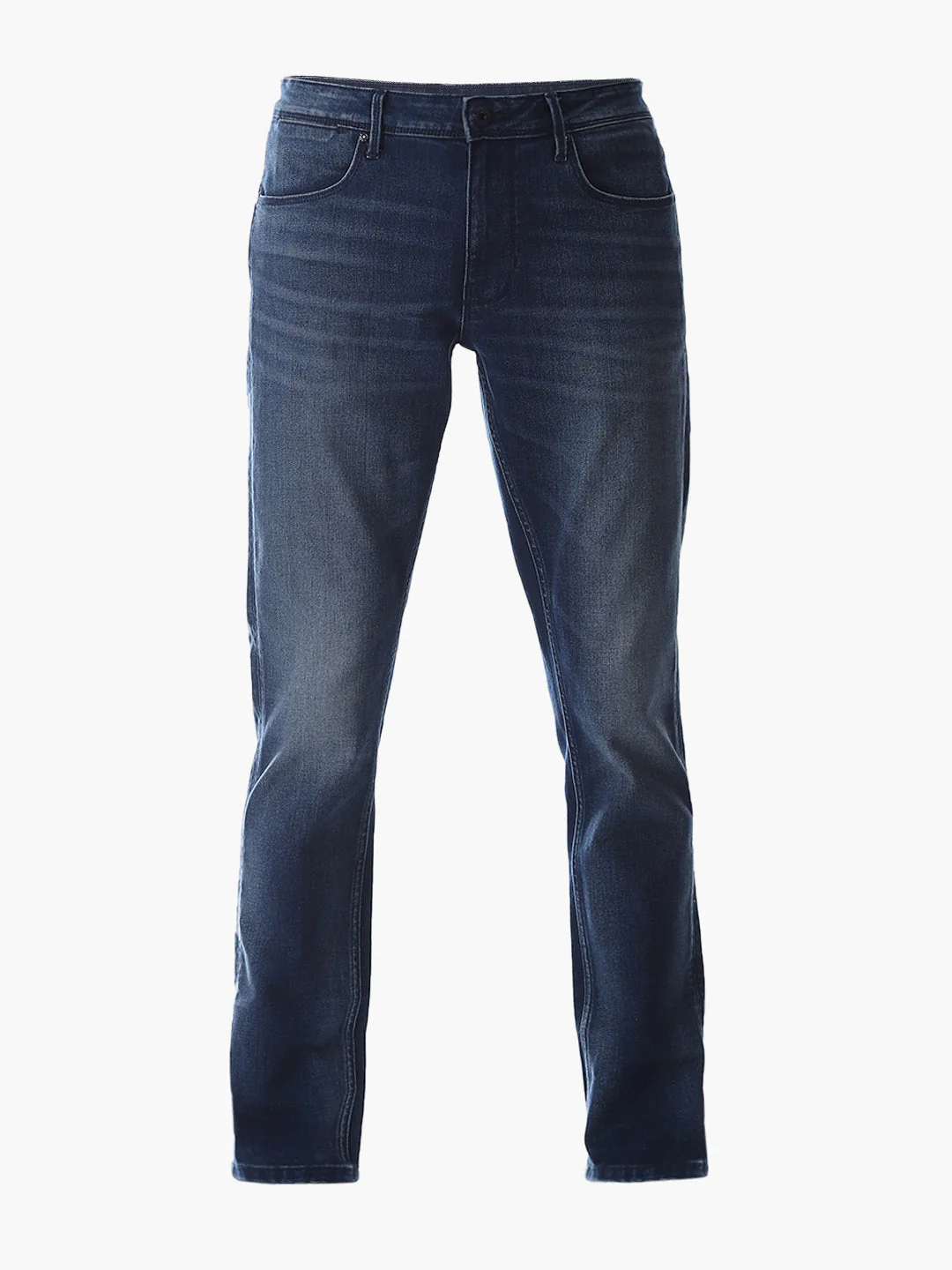 Washed Glenn Slim Fit Jeans - Dark Blue - Image 7