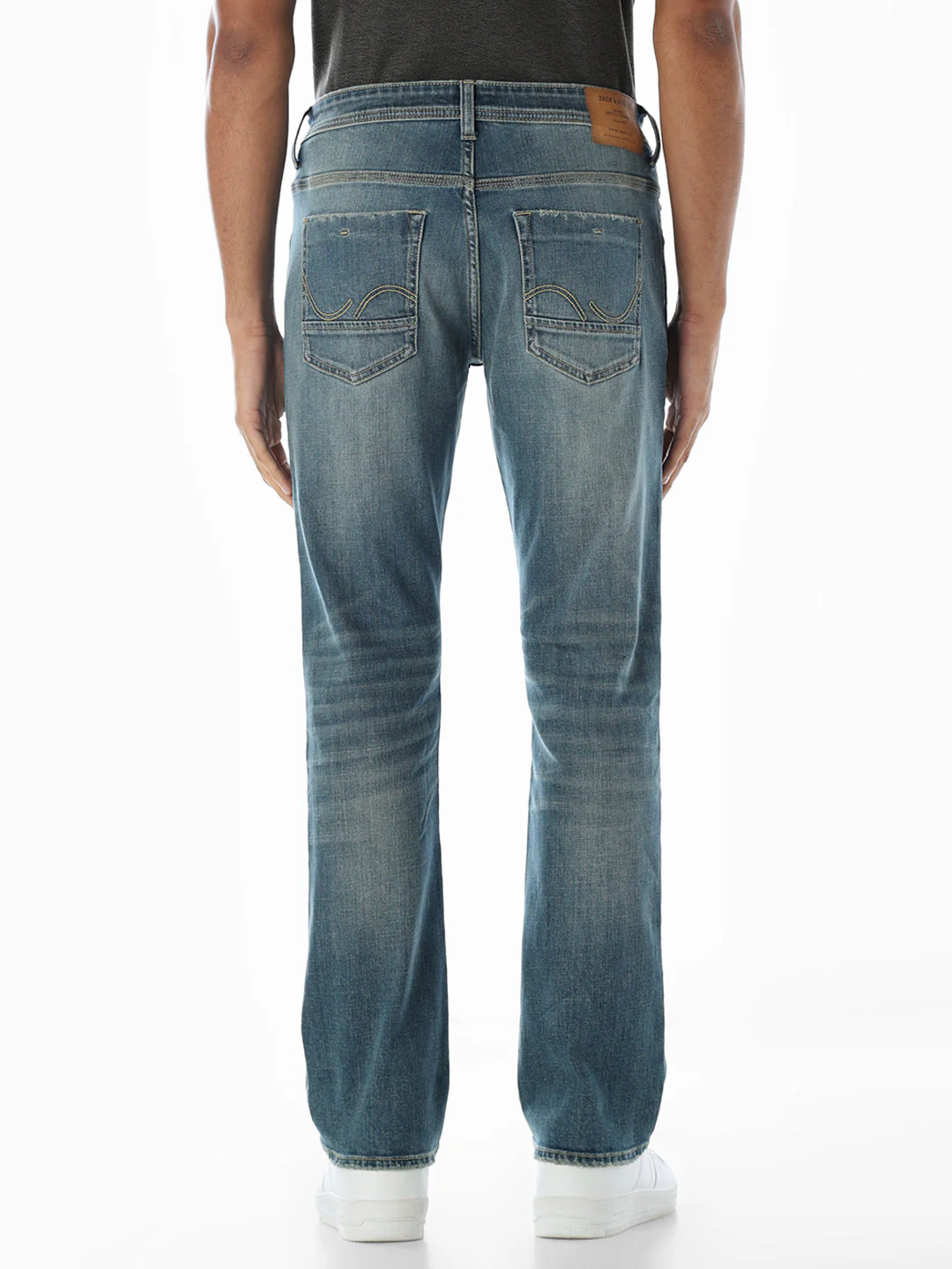 Washed 5 Pocket Regular Fit Jeans - Image 3