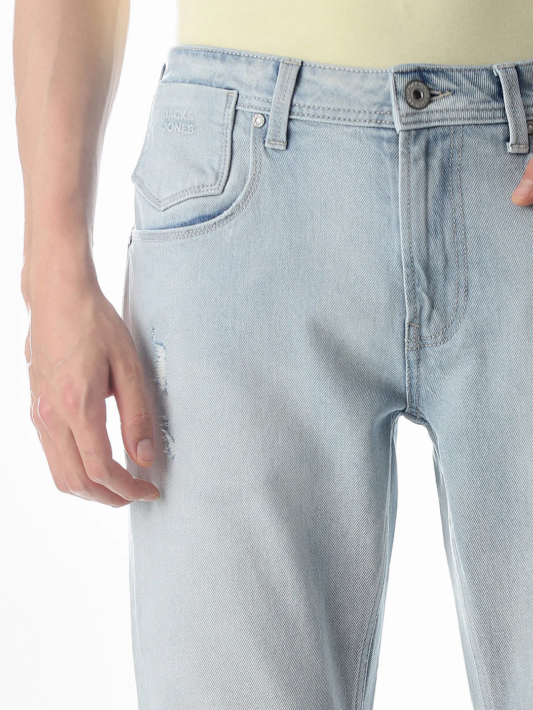 Mildly Distressed Clark Regular Fit Jeans - Image 4