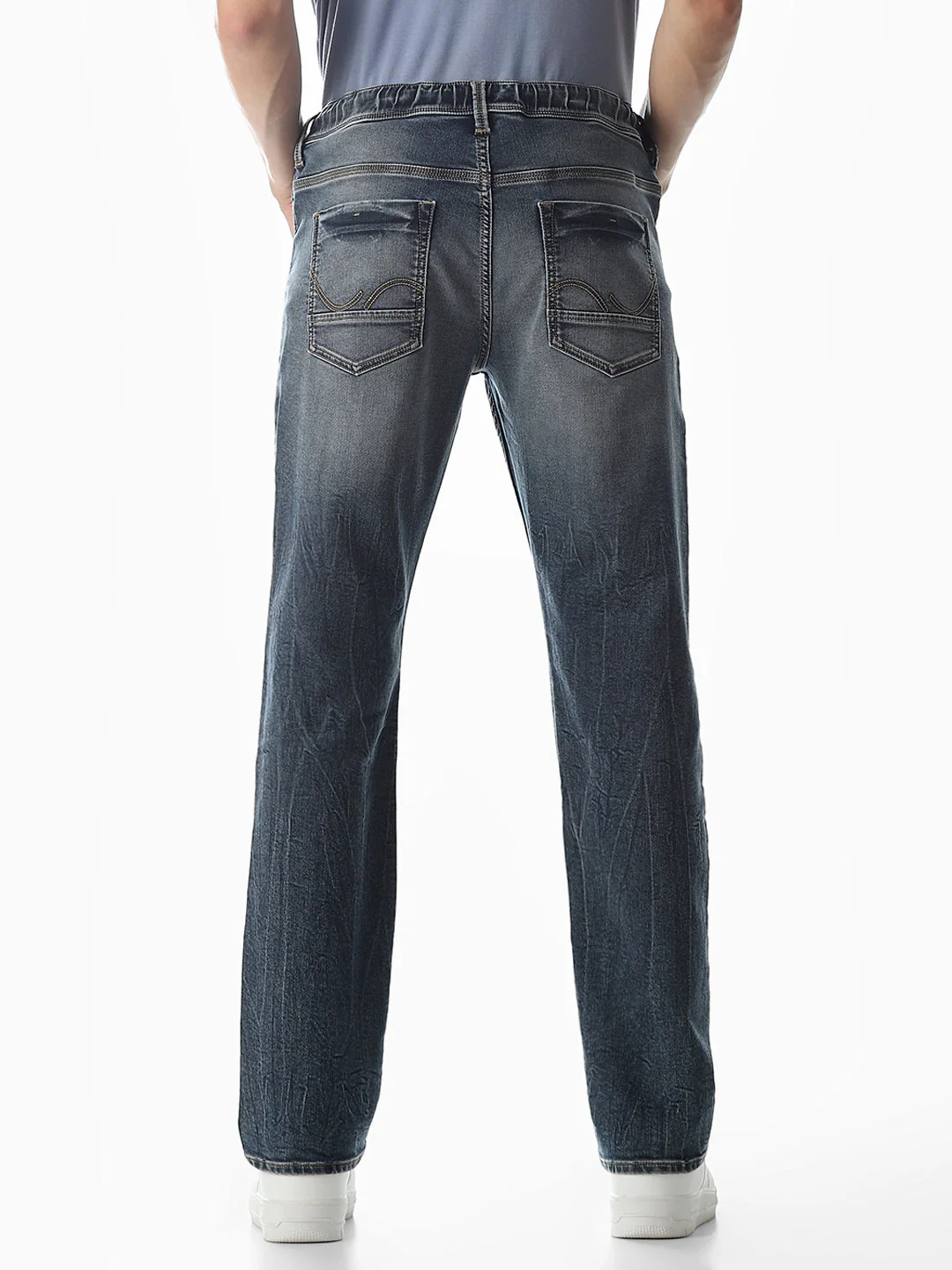 Mildly Washed Clark Regular Fit Jeans - Image 3