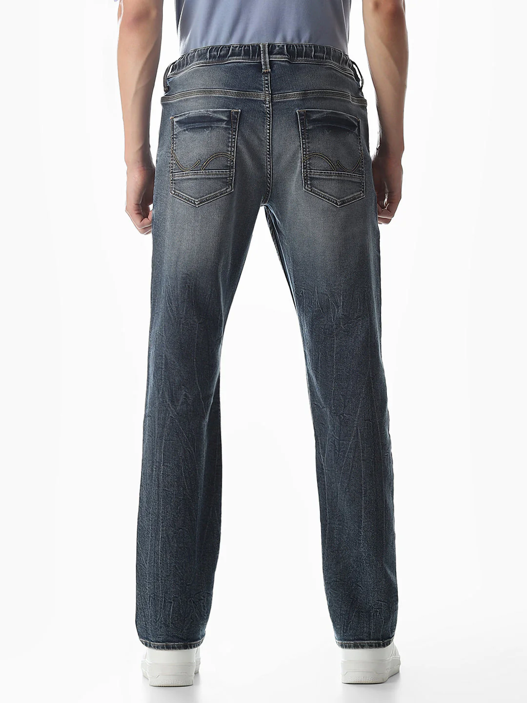 Mildly Washed Clark Regular Fit Jeans - Image 9