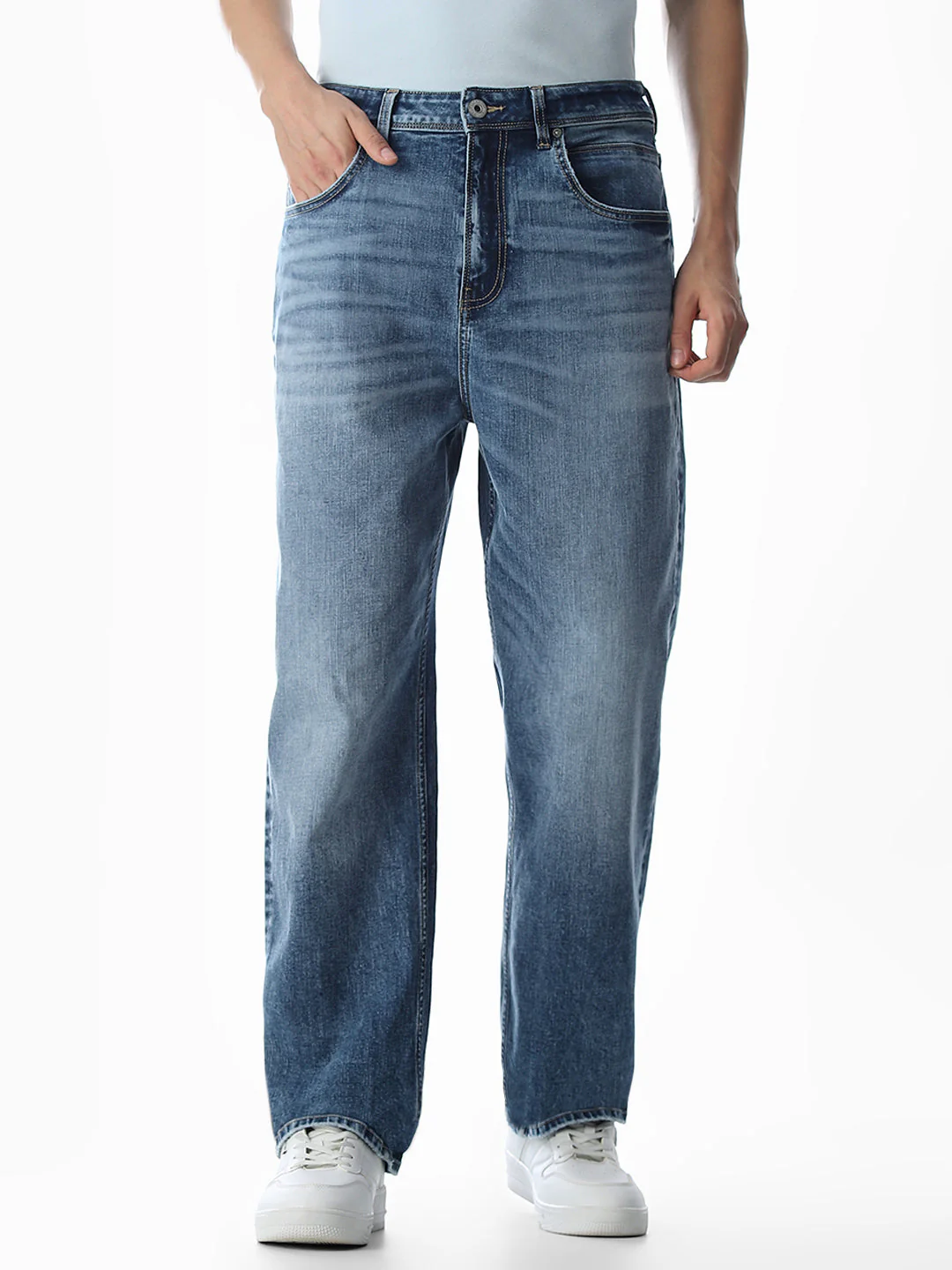 Blue 5 Pocket Dario Loose Fit Jeans