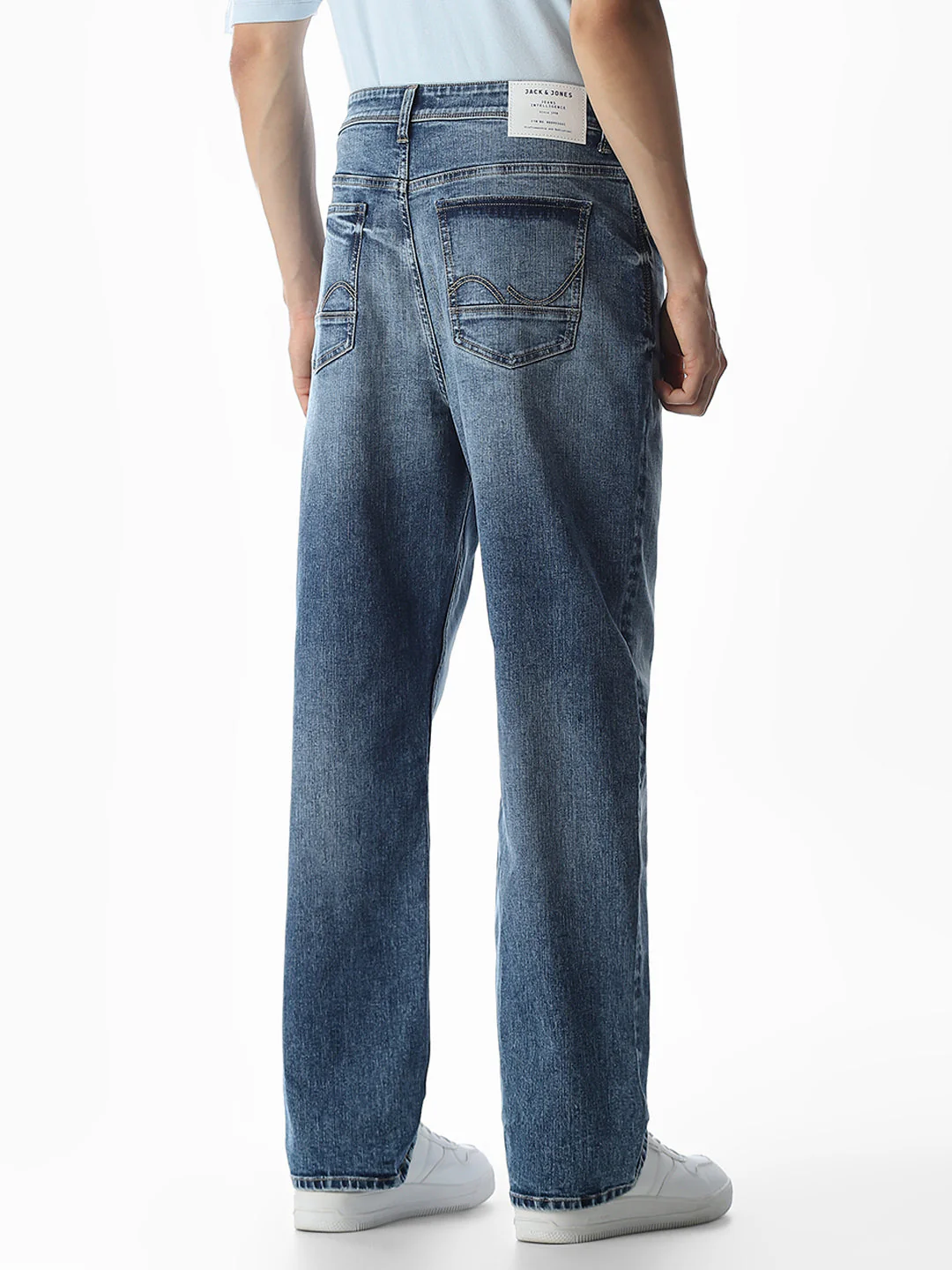 Blue 5 Pocket Dario Loose Fit Jeans - Image 3