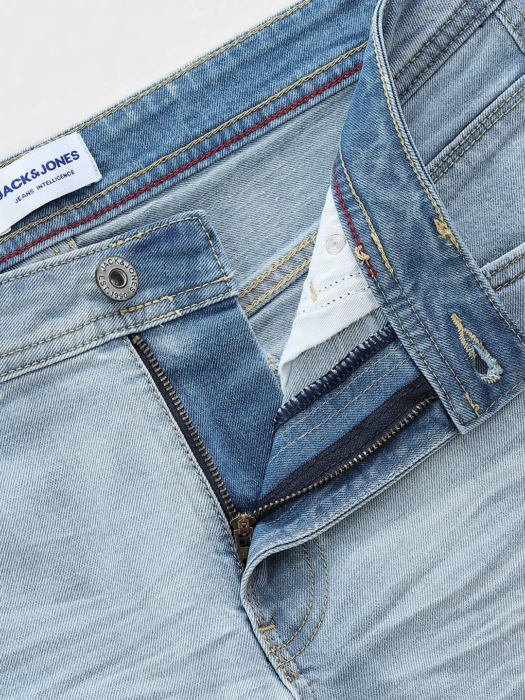 5 Pocket Cropped Brak Jeans - Light Blue - Image 5