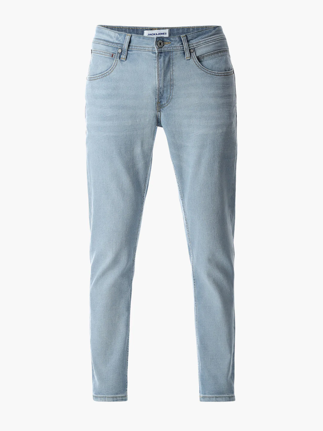 5 Pocket Cropped Brak Jeans - Light Blue - Image 7