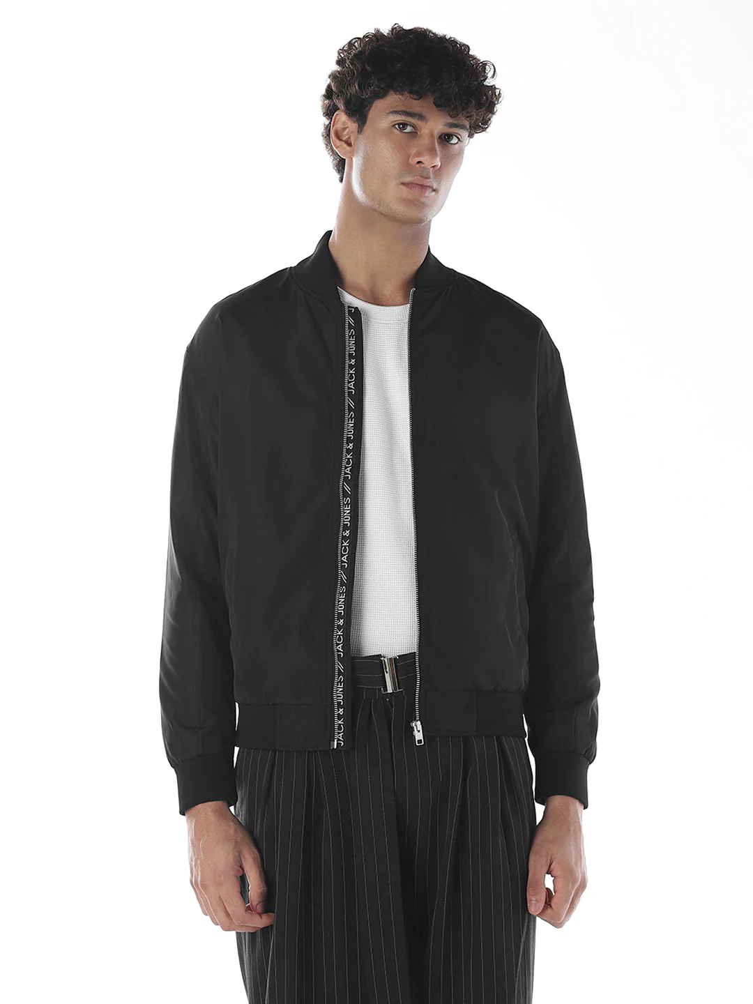 2 Pocket Zip-Up Bomber Jacket - Image 2