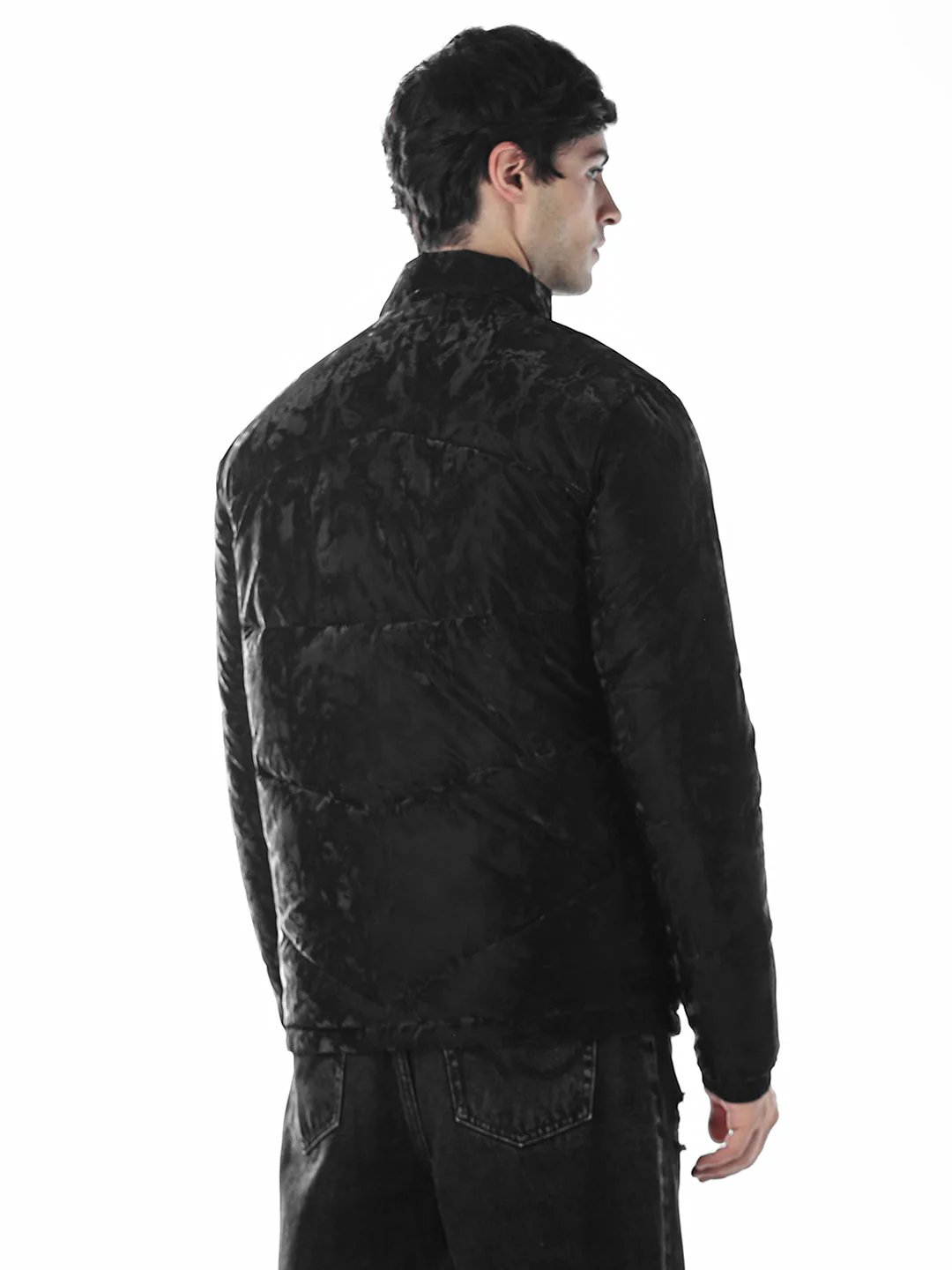 Zip-Up High Neck Puffer Jacket - Image 4