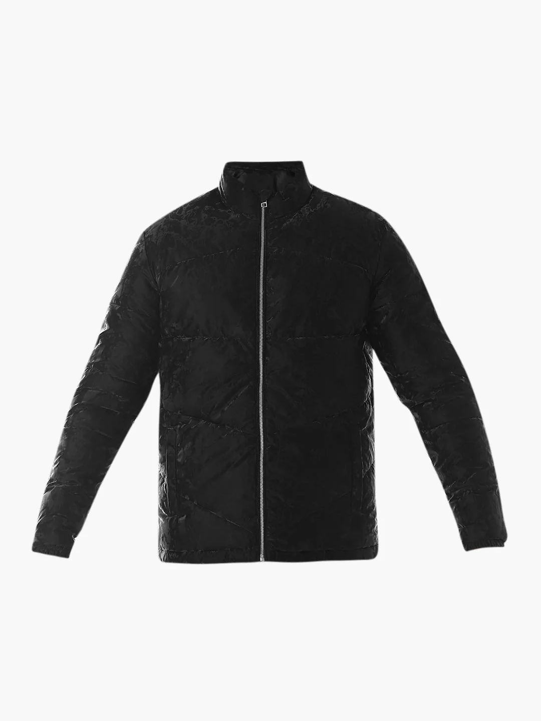 Zip-Up High Neck Puffer Jacket - Image 7