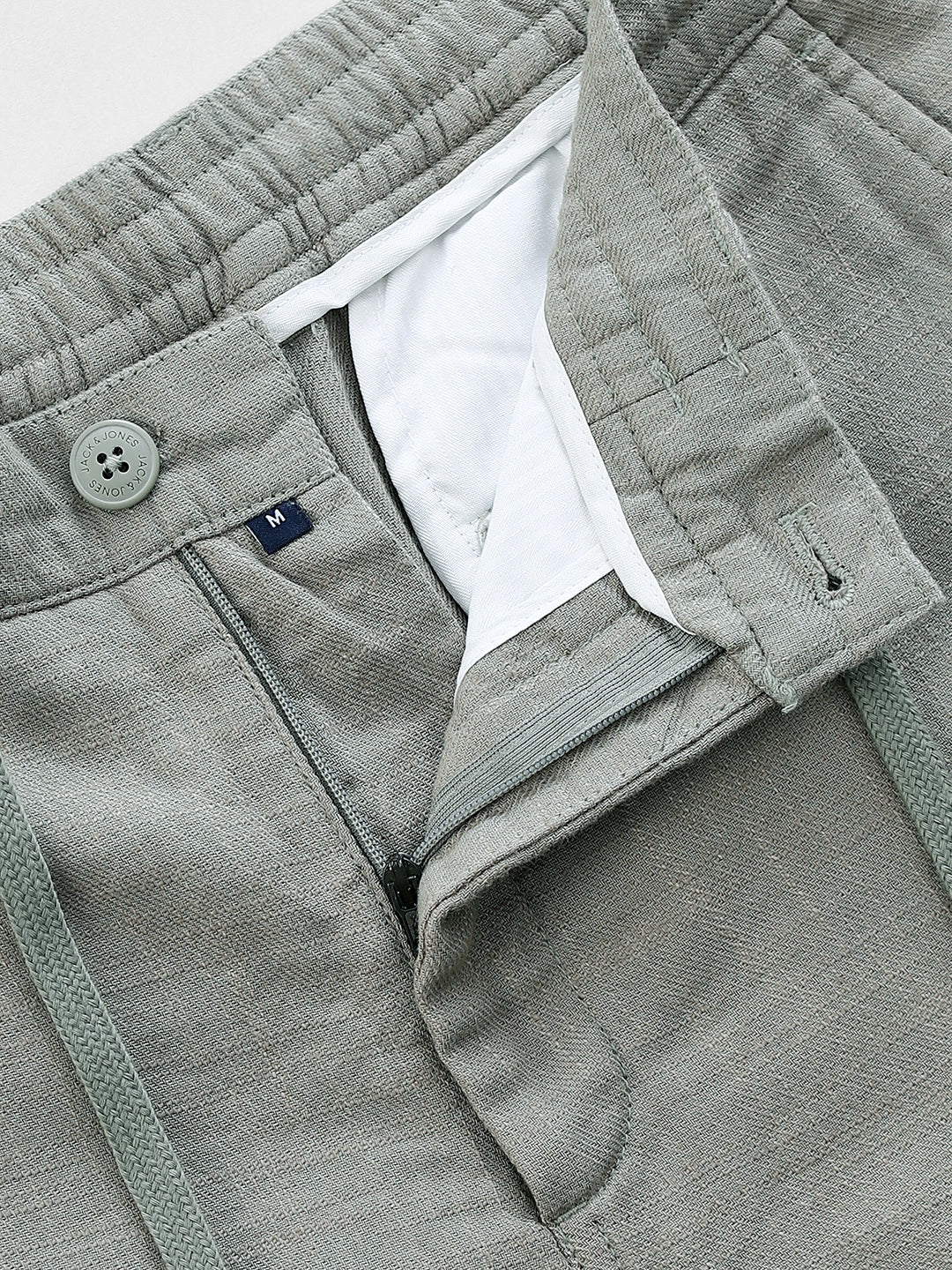 Cotton Loose Fit Chino Pants - Green - Image 5
