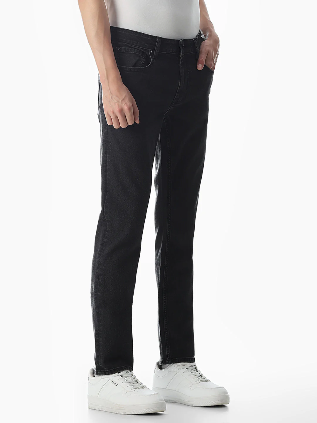 5 Pocket Ben Skinny Fit Jeans - Black - Image 2