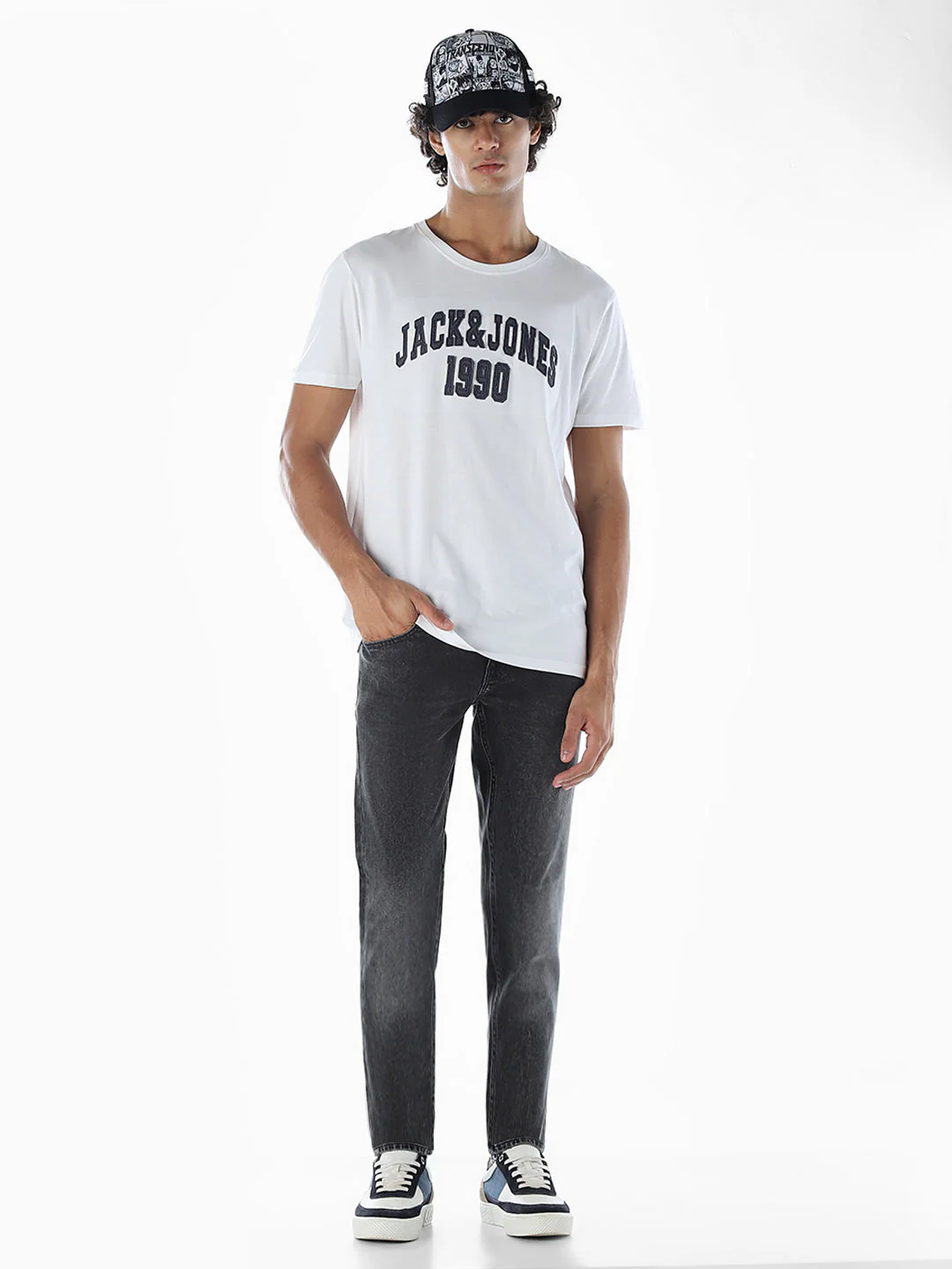 Dark Grey Glenn Slim Fit Jeans - Image 6