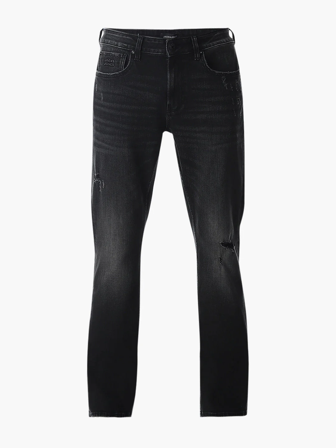 Distressed Clark Regular Fit Jeans - Black - Image 7