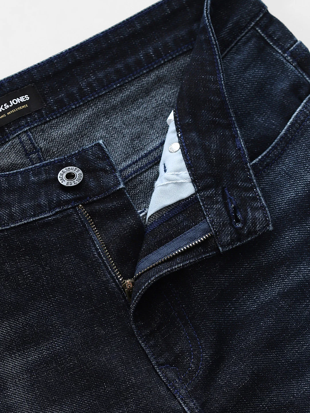 5 Pocket Ben Skinny Fit Jeans - Dark Blue - Image 5