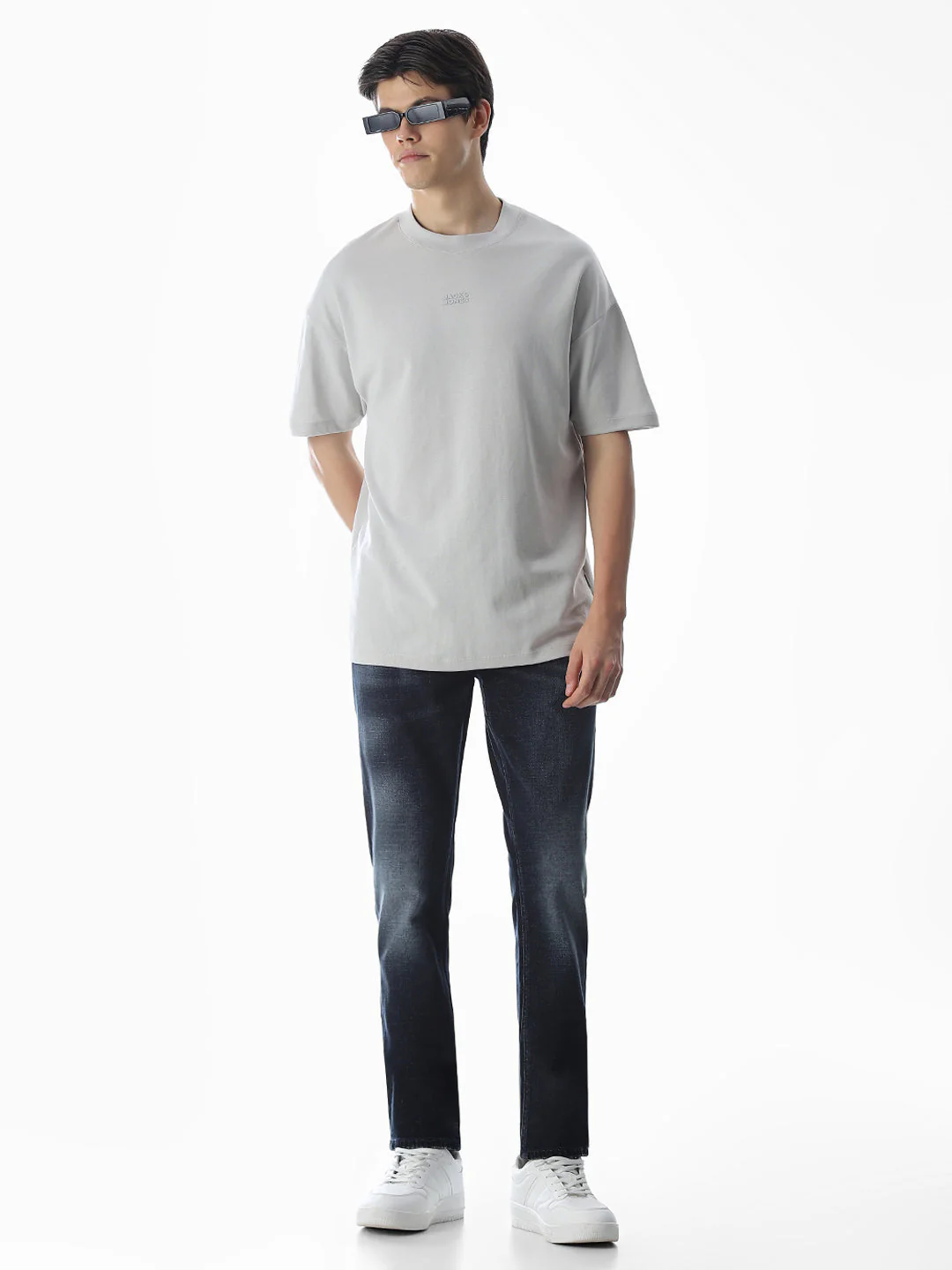 5 Pocket Ben Skinny Fit Jeans - Dark Blue - Image 6