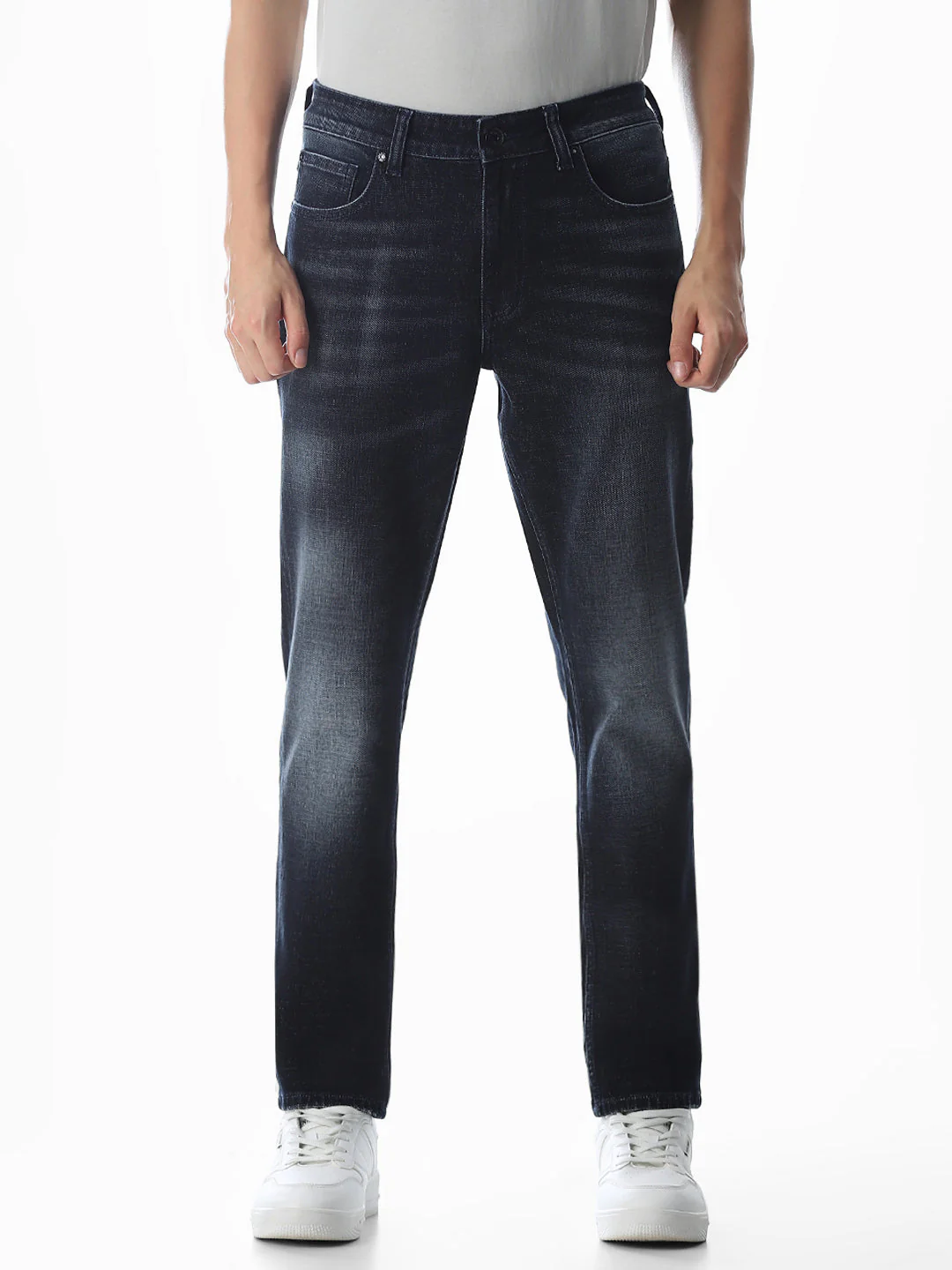 5 Pocket Ben Skinny Fit Jeans - Dark Blue - Image 8