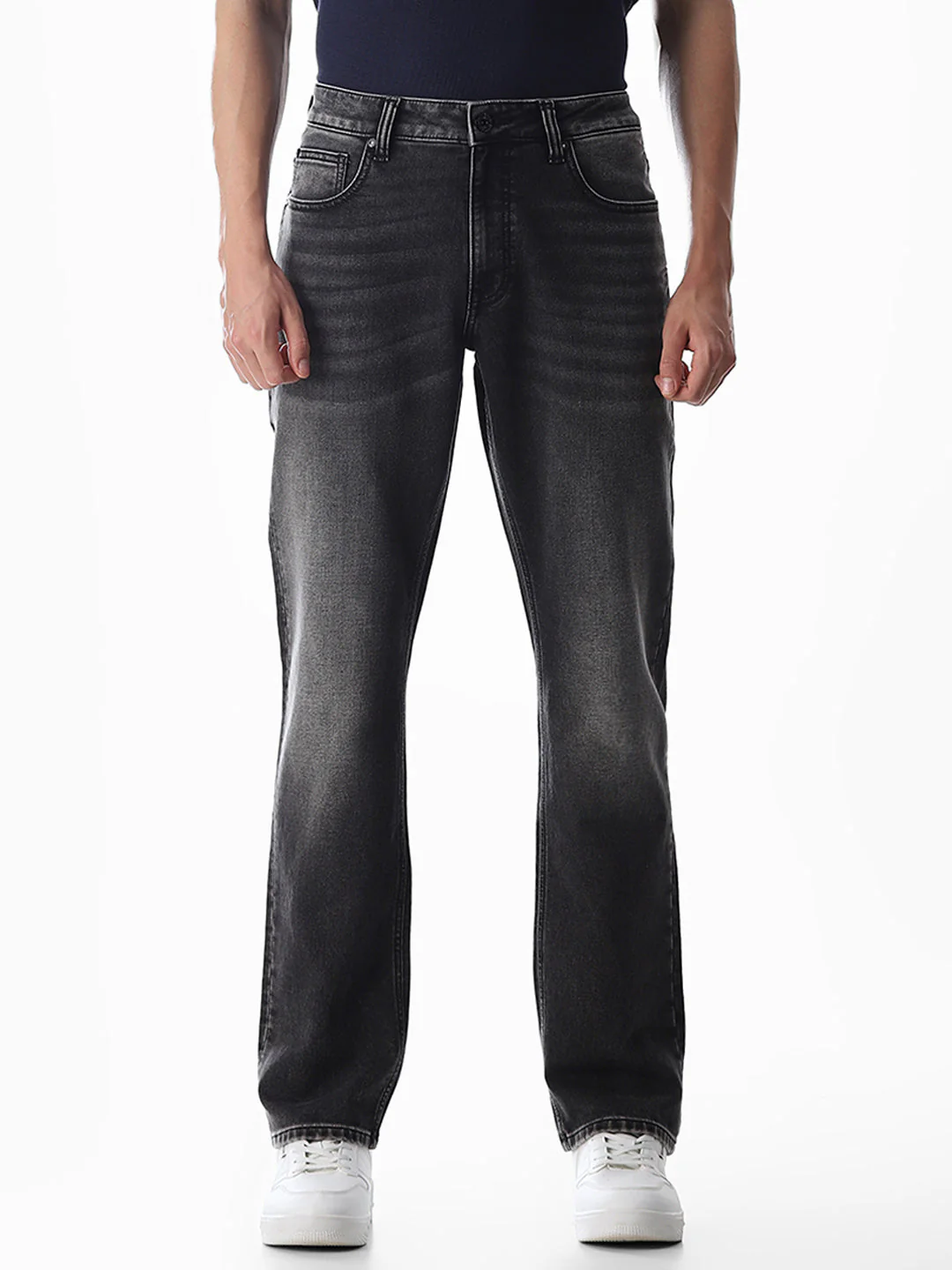 Dark Grey Clark Regular Fit Jeans - Image 8