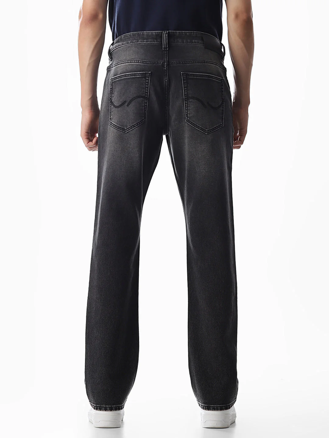 Dark Grey Clark Regular Fit Jeans - Image 9