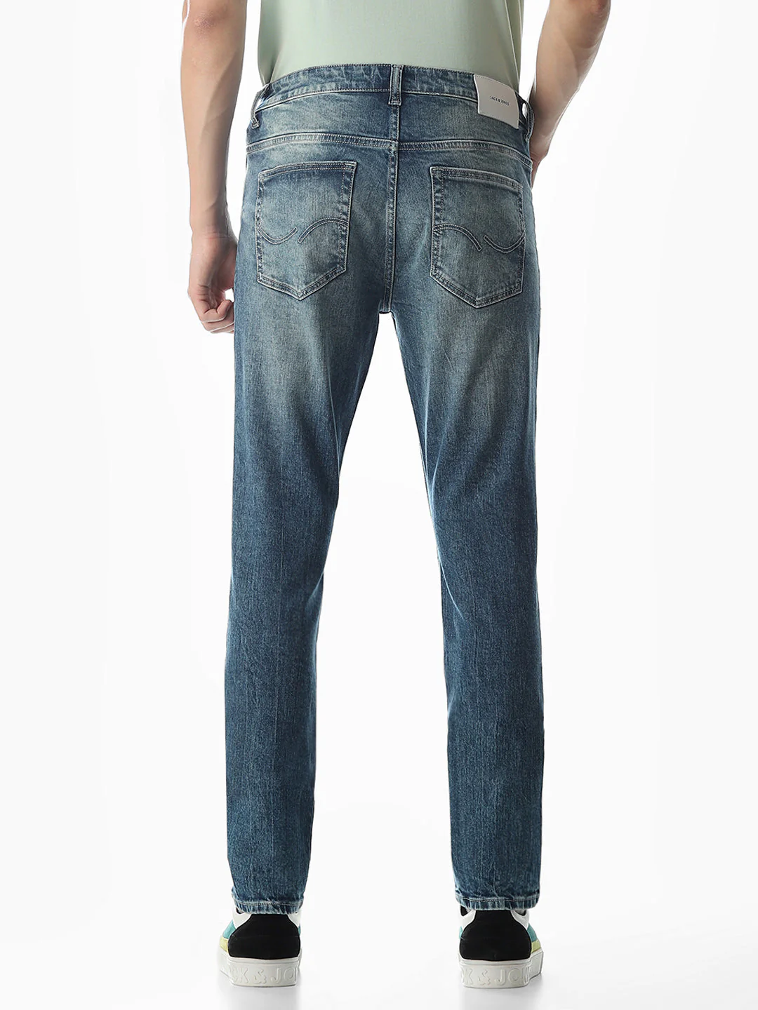 5 Pocket Ben Skinny Fit Jeans - Light Blue - Image 3