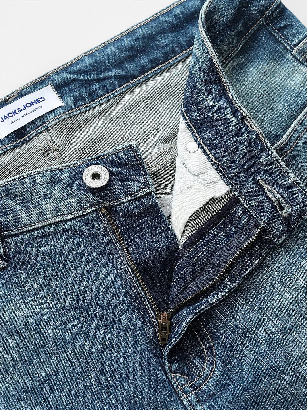 5 Pocket Ben Skinny Fit Jeans - Light Blue - Image 5