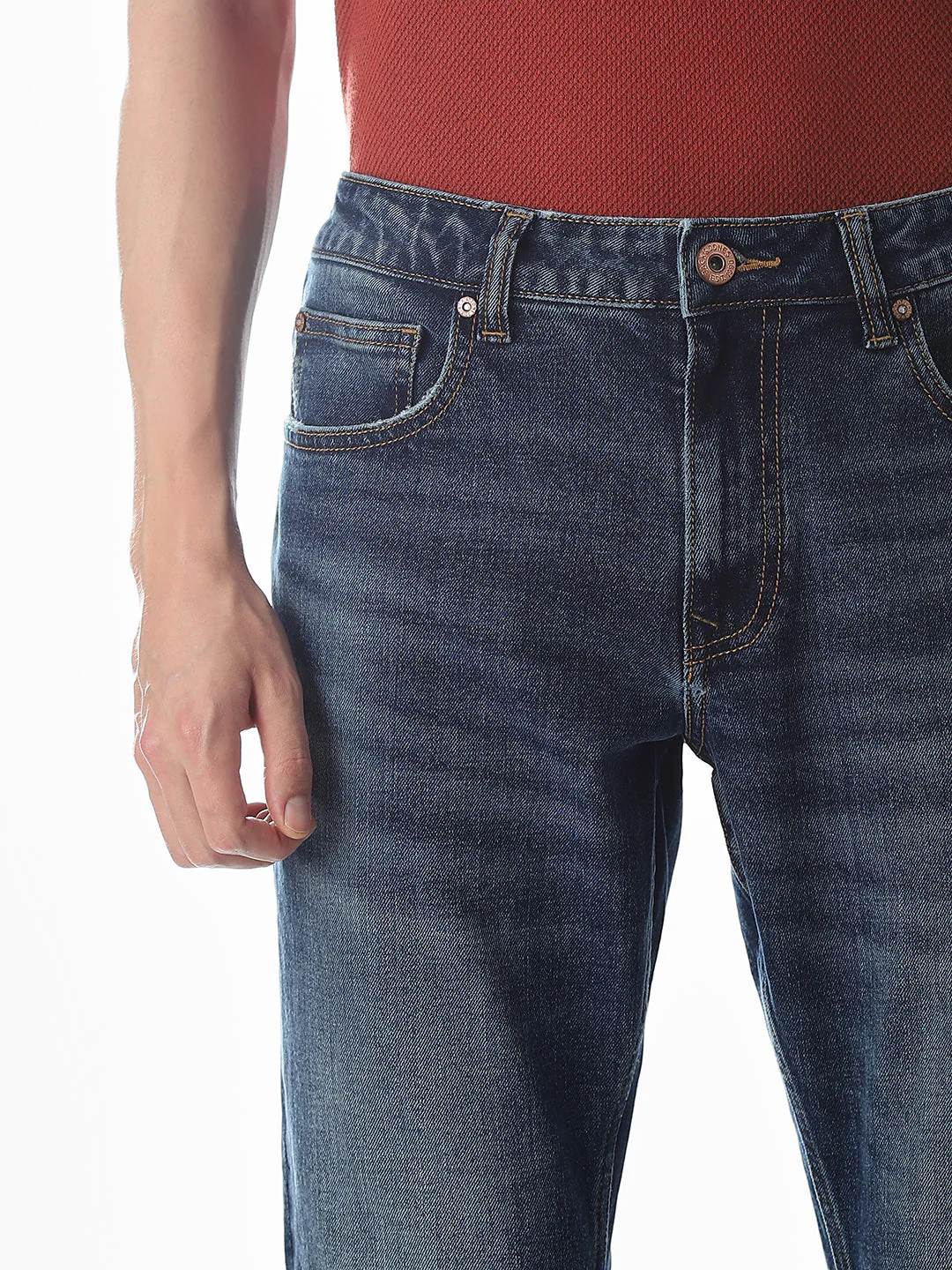 Clark Regular Fit Jeans - Medium Blue - Image 4