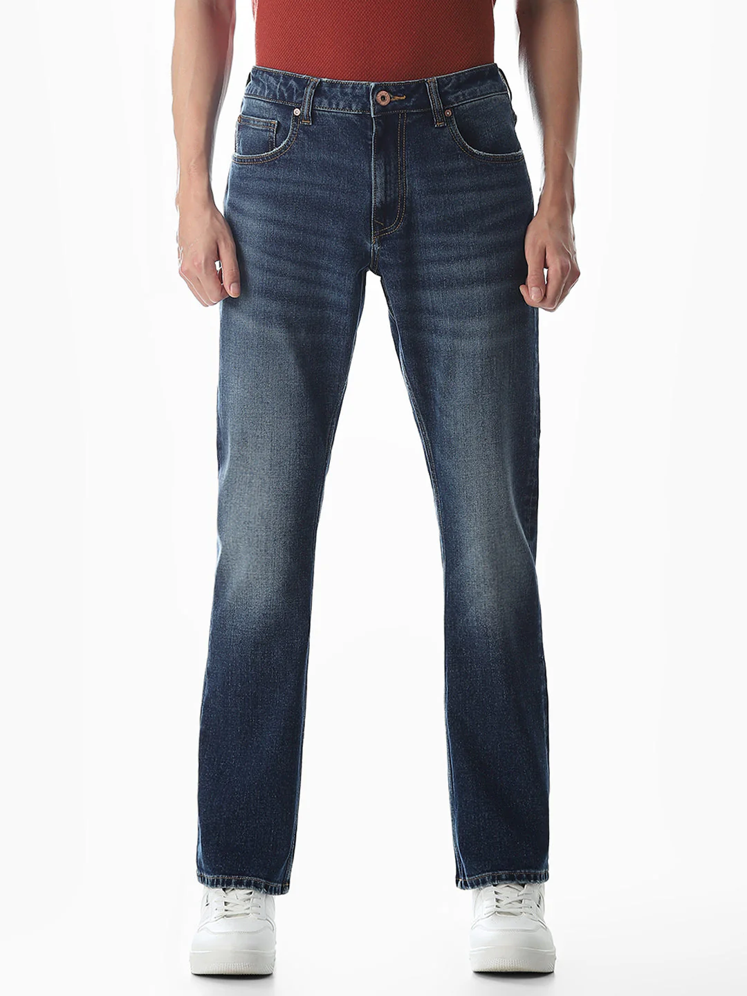 Clark Regular Fit Jeans - Medium Blue - Image 8