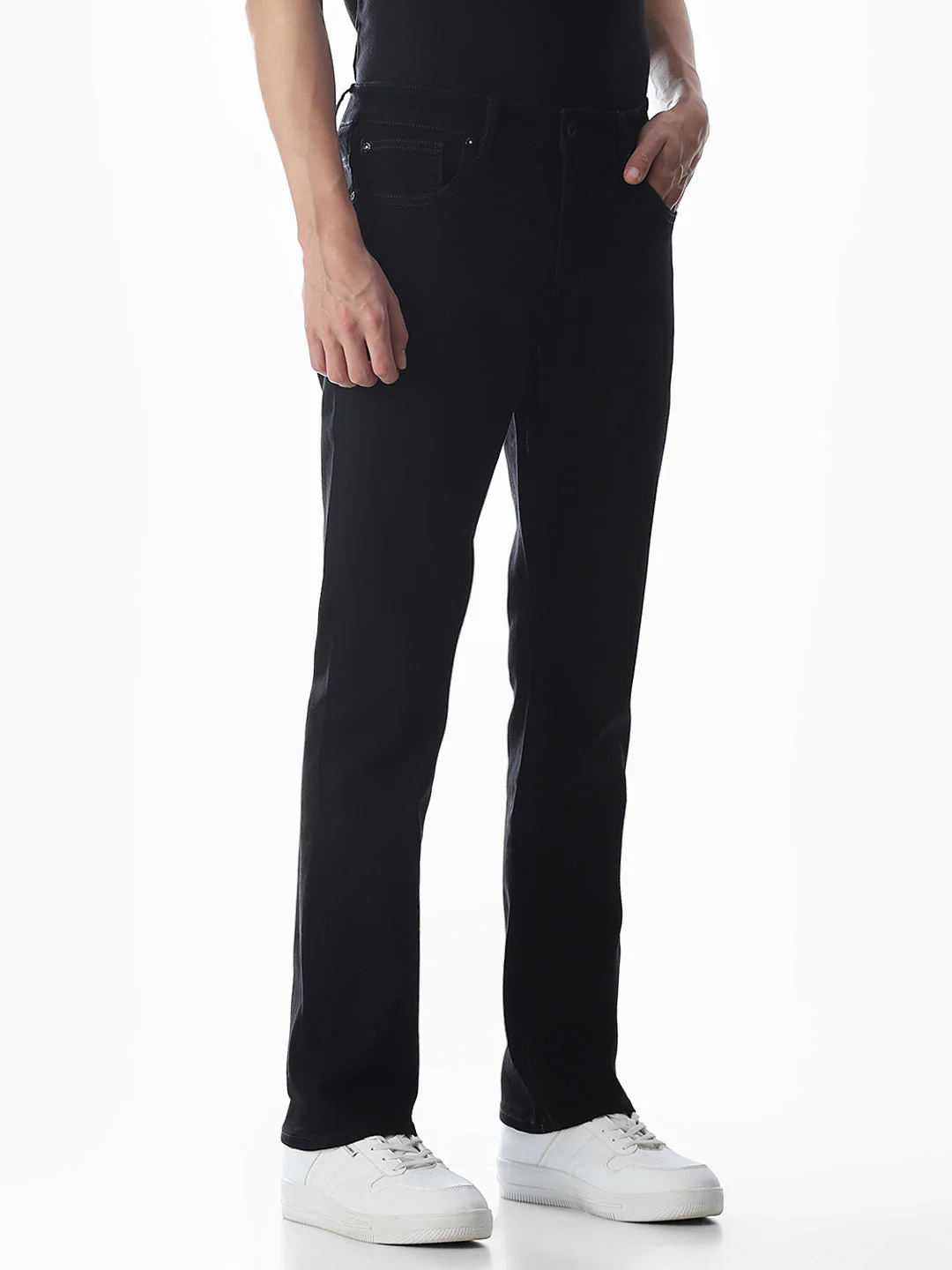 5 Pocket Ben Skinny Fit Jeans - Black - Image 2