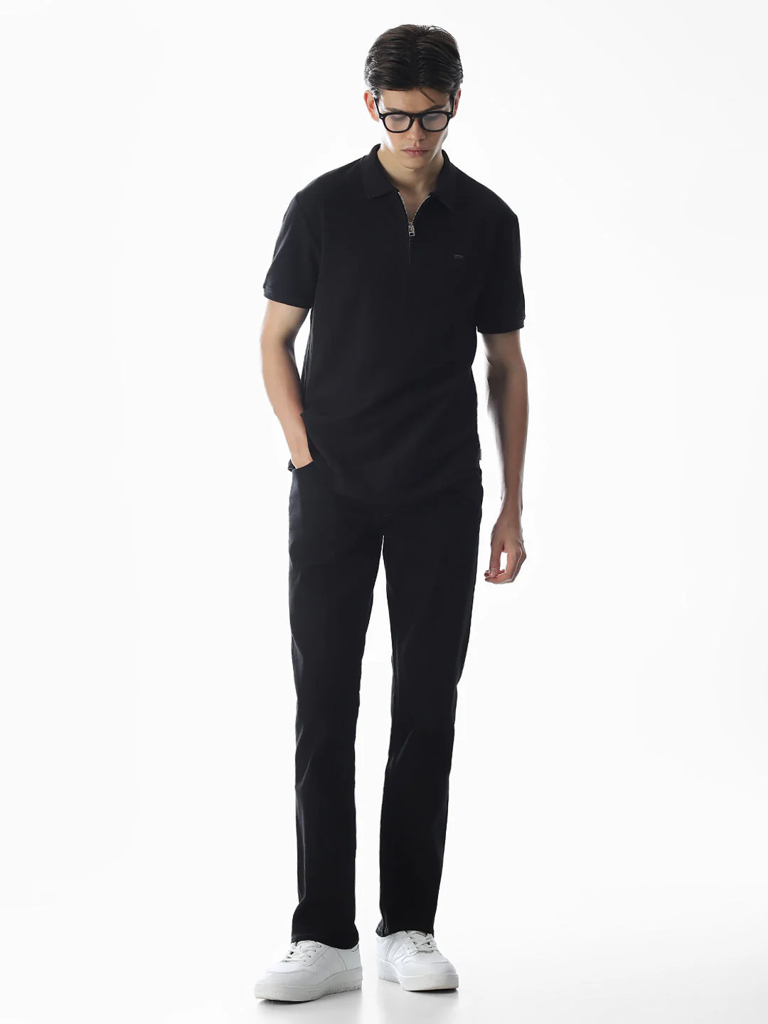 5 Pocket Ben Skinny Fit Jeans - Black - Image 6