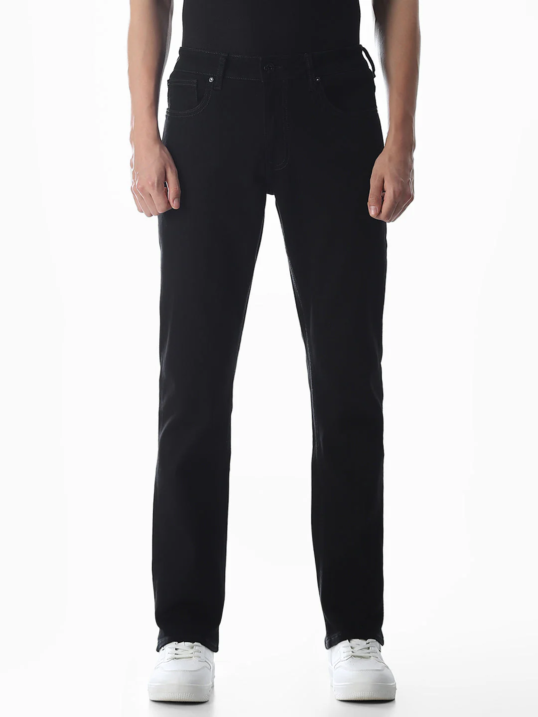5 Pocket Ben Skinny Fit Jeans - Black - Image 8