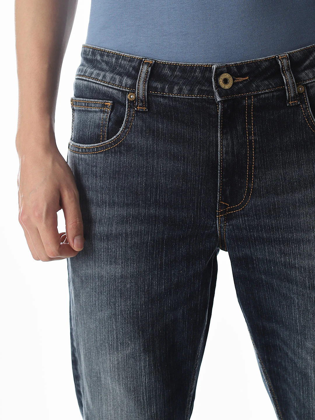 Cropped Brak Slim Fit Jeans - Image 4