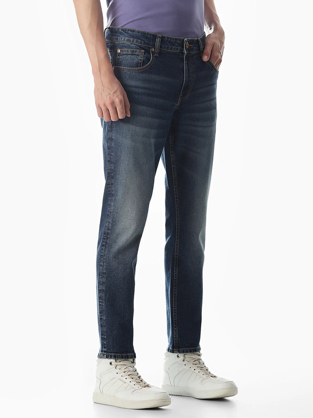 5 Pocket Cropped Brak Jeans - Image 2