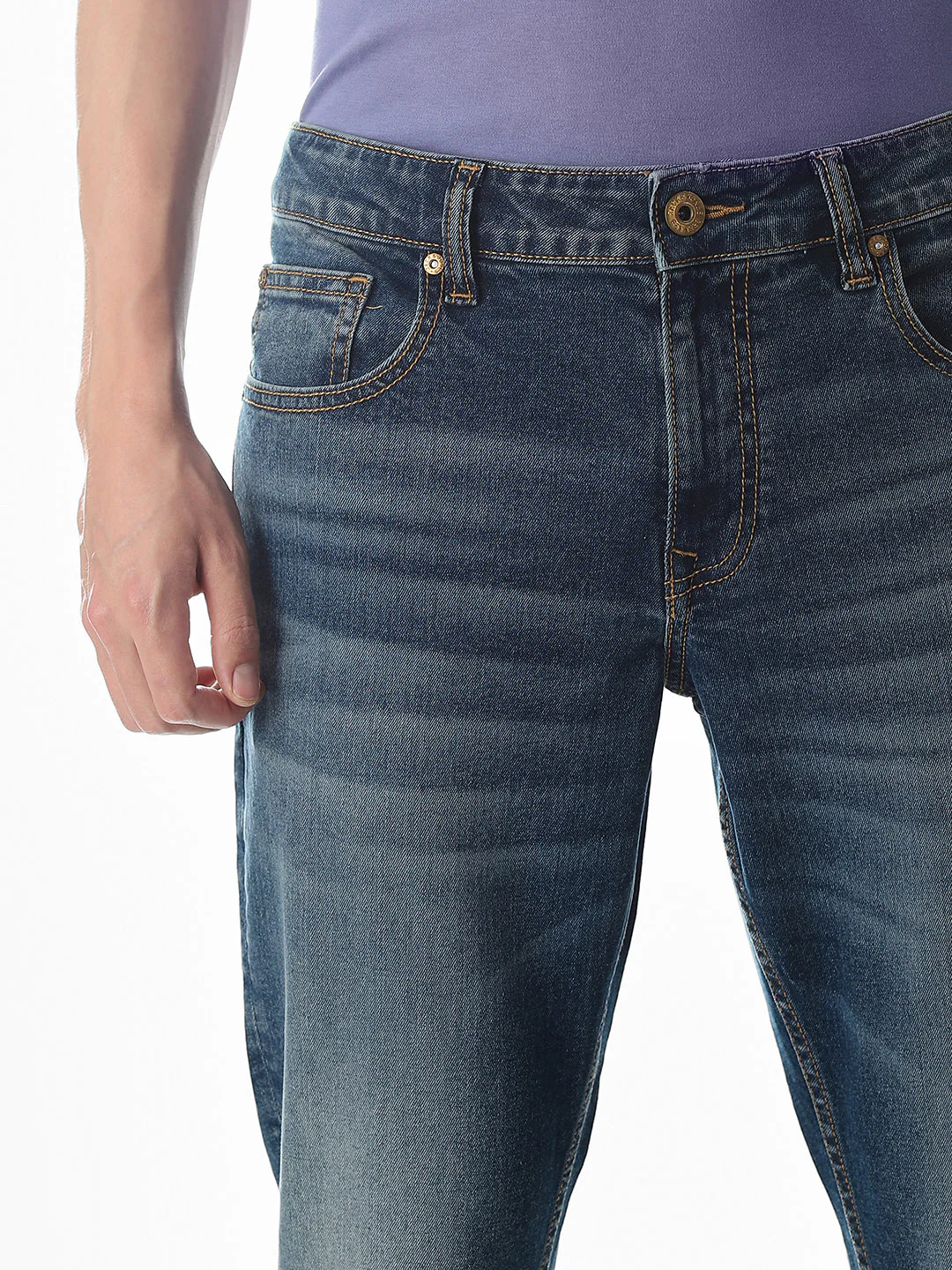 5 Pocket Cropped Brak Jeans - Image 4