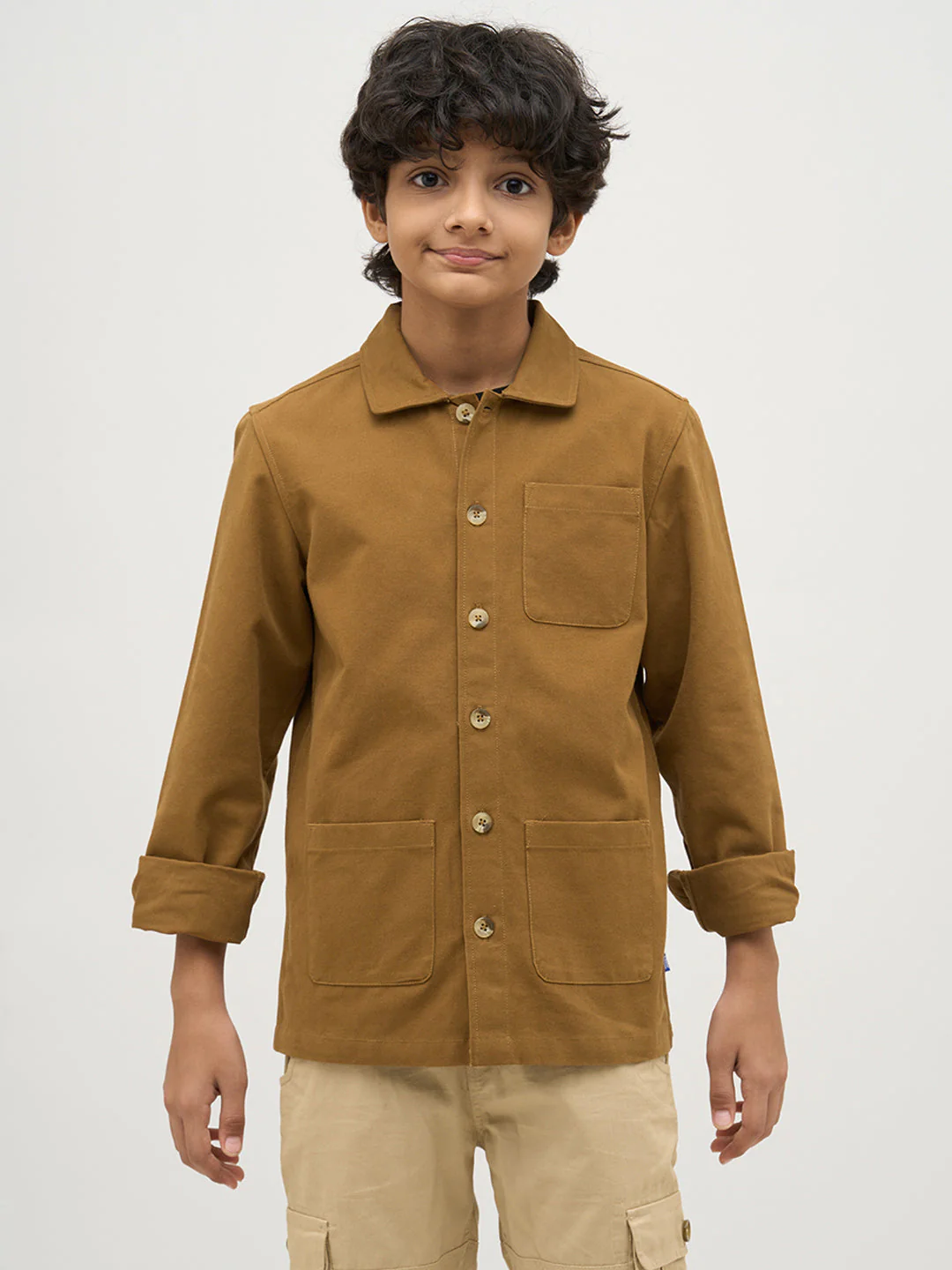 Boys 3 Pocket Cotton Shacket - Image 8