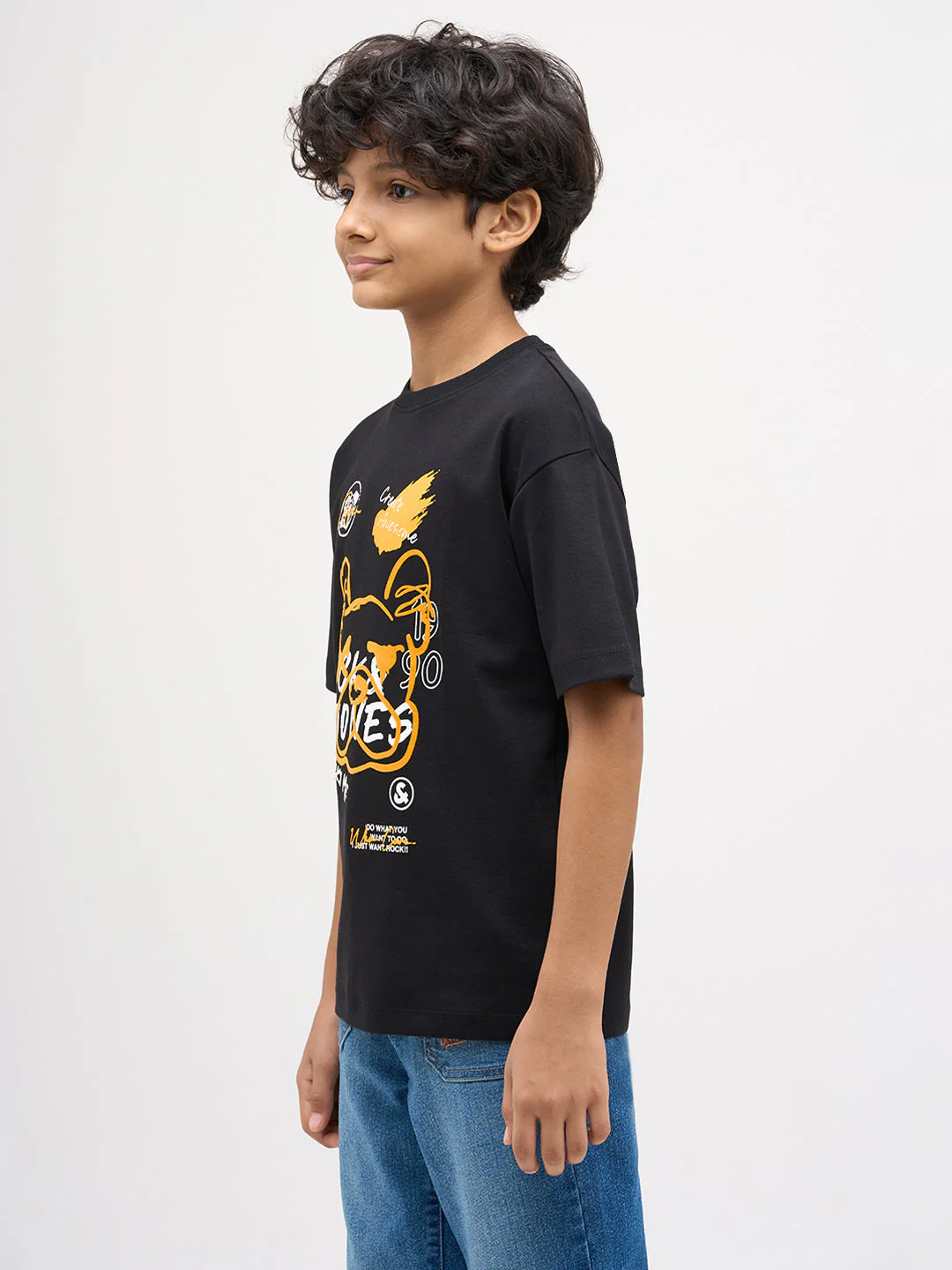 Boys Printed Cotton T-shirt - Image 3