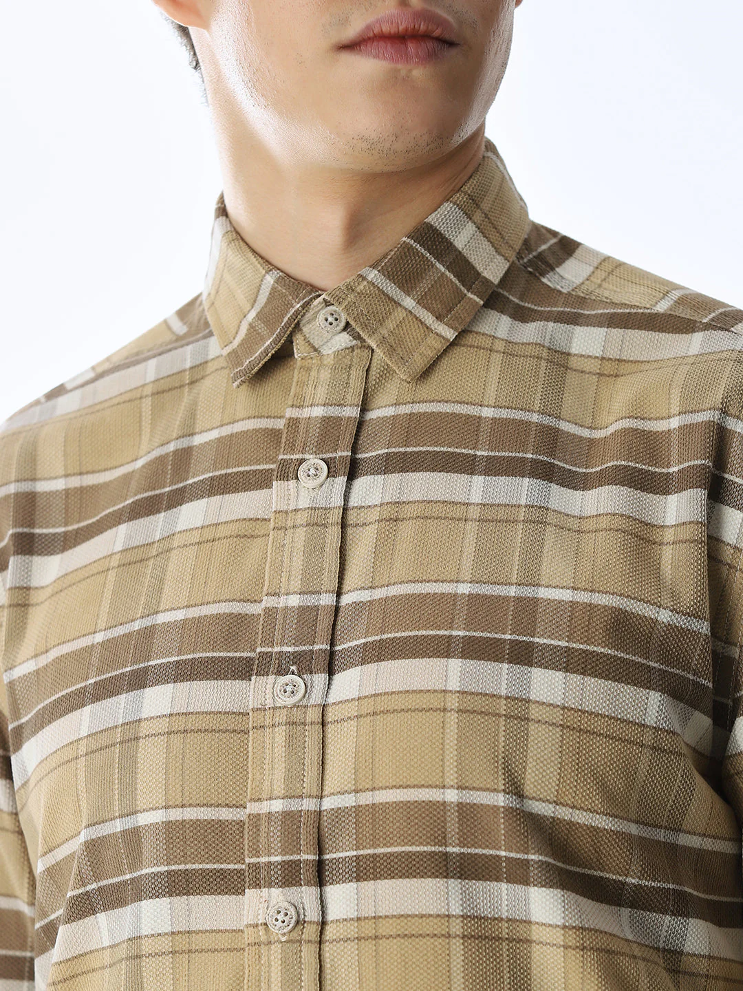 Beige Flap Pockets Shirt - Image 5
