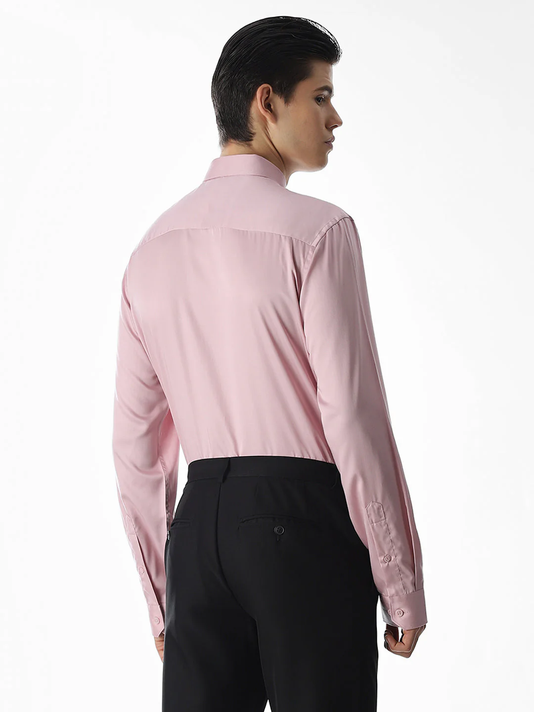 Pink Tencel Formal Shirt - Image 4